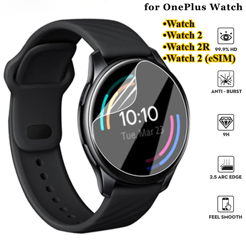 Phim bảo vệ trong suốt TPU mềm Hydrogel cho Oneplus Watch 2 2R (eSIM) Bảo vệ màn hình LCD toàn diện 