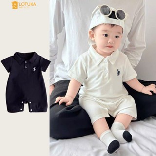 Bodysuit Đùi Polo Cotton Thêu Ngựa LOTUKA Cho Bé, Bodysuit Cho Bé Trai Bé Gái, Quần Áo Trẻ Em Mùa Hè Size 3-12kg
