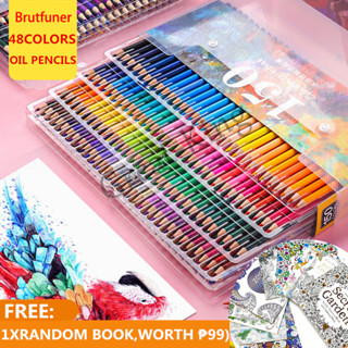 Hộp Bút Chì Màu Gốc Dầu Cao Cấp - 48/72/120 Màu Đậm Tươi Sáng, Tô Vẽ Tranh Phác Thảo Cho Người Mới, Chuyên Nghiệ
