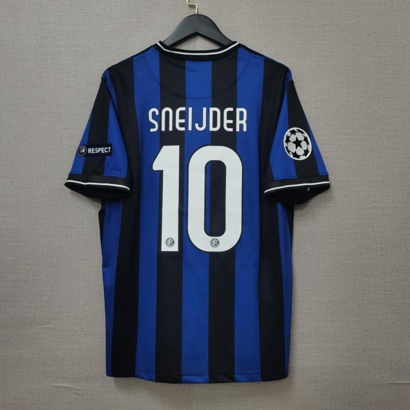 2009 10 Inter Soccer Jersey Milan 09 10 Nam Retro Áo Bóng Đá SNEIJDER ETO
