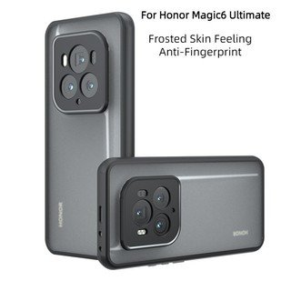 Airbag đen trong suốt mờ mờ pc cứng dành cho huawei honor magic6 pro magic 6 ultimate vỏ điện thoại