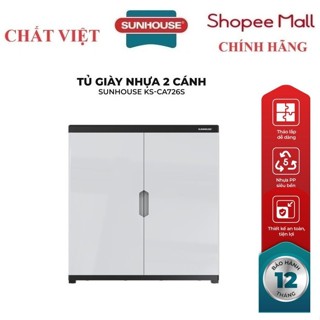 Tủ để giày nhựa 2 cánh SUNHOUSE KS-CA726S