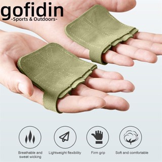 gofidin Cặp Găng Tay Nâng Cân Da Bò Nửa Ngón Tay Tập Thể Dục Tay Cầm Găng Tay Tập Gym
