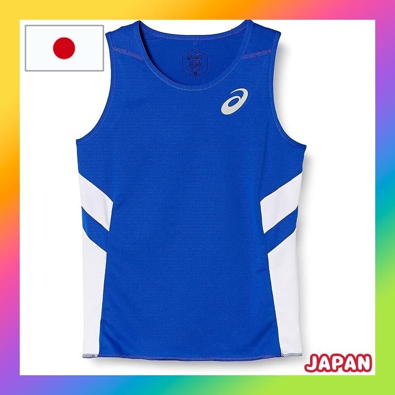 [ASICS] Track and field wear Running shirt 2092A086 [Women's] Women's Blue/White Japan S (Equivalent to Japan size S)