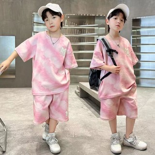 Bộ đồ mùa hè cho bé trai Quần short ngắn tay đẹp trai cho trẻ em Bộ đồ hai mảnh mùa hè cho bé trai