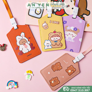 Bao đựng thẻ dây đeo thẻ tên đeo bảng tên thẻ treo name tag vali hành lý học sinh sinh viên
