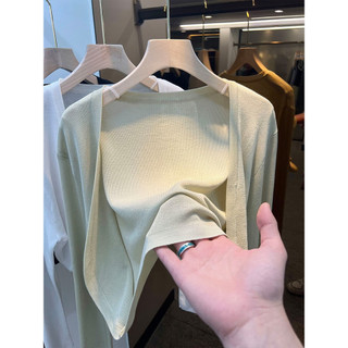 Băng Lụa Dệt Kim Chống Nắng Cardigan Nữ Phong Cách Mỏng Mùa Hè Sling Váy Bên Ngoài Điều Hòa Không Khí Áo