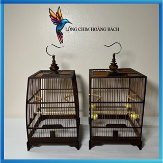 Lồng chim hút mật chất liệu gỗ mun cao cấp, lồng hút mật ( RÁP SẴN ) form vuông cao và thái cao giá rẻ