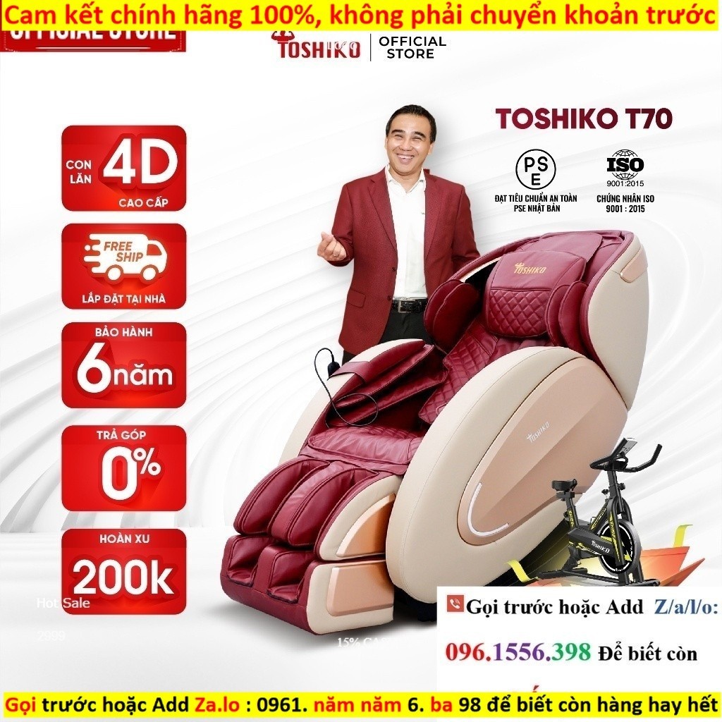 Kho Ghế Massage Đa Năng Toshiko T70 điều khiển giọng nói sở hữu con lăn 4D