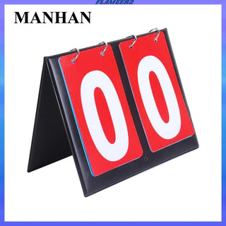 Two 2-digit scoreboards on the basketball table