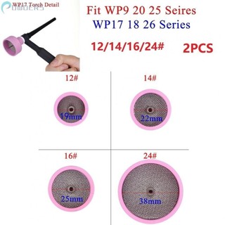 -new in may-high quality durable nozzle cup pink 2pc gas lens holder tig ceramic cup