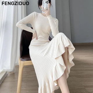 FENGZIDUO váy Đầm váy nữ body đầm Minimalist Xu hướng Hàn Phong phổ biến WLQ2440KFJ 19Z240510