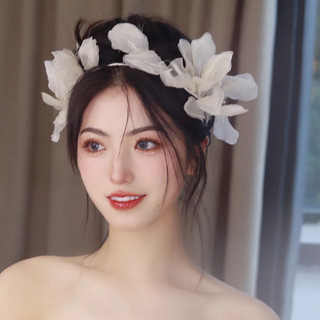 1 chiếc mũ cưới cô dâu thủ công thời trang, phụ kiện tóc, hình ảnh đẹp, trang điểm, váy, phụ kiện chụp ảnh ngoài trời