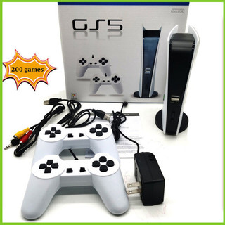 Gwen 1 Bộ Hoài Cổ Retro Máy Chơi Game P5 Mini Tv Máy Tính Game Station Gs5 Có Dây 200 Trò Chơi