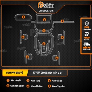 [Toyota Cross 2024 (Bản V-G)] Dán PPF trong suốt bảo vệ nội thất xe Toyota Cross 2024