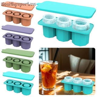 Khay đá viên có nắp 3 khuôn viên đá hình trụ rỗng cho cốc cốc cốc cốc cốc cốc cốc cốc cốc 30-40 Oz