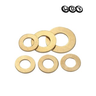  Vòng đệm phẳng bằng đồng thau M2M2.5M3M4M5M6M8M10M12M14-M24 máy giặt tròn dày