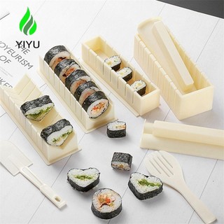 Yiyu sushi rong biển vuông / tròn / trái tim sushi cuộn dụng cụ cơm khuôn làm diy bộ dụng cụ làm sushi