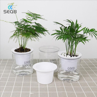 Chậu hoa tự tưới nước tự động tròn mới