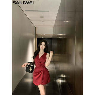 SAILIWEI váy Đầm váy nữ body đầm Stylish Fashion Korean xu hướng WLQ2451QZB 22Z240528