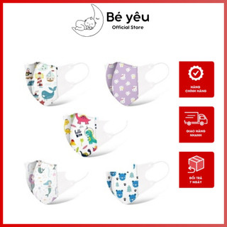 Khẩu trang giấy 3D children's set 10c hình in đẹp