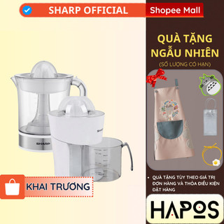 Máy vắt cam 1.5 lít sharp chính hãng công suất cao 40w, ép bưởi lựu quýt nhanh ej-j415-wh - hapos