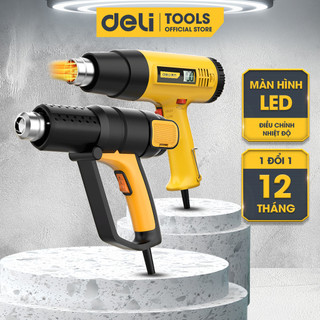 Máy Khò Nhiệt Công Suất Lớn Màn Hình LED Điều Chỉnh Nhiệt Độ Chính Hãng DELI - Làm Nóng Nhanh Linh Kiện Độ Bền Cao