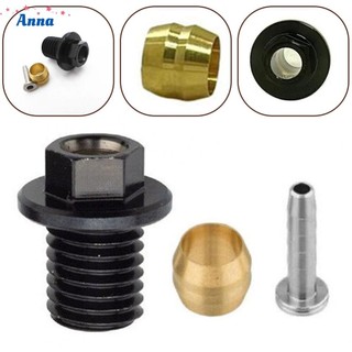 【Anna】Efficient Brake Performance Connecting Nut and Olive Insert Set for Shimano BH90