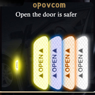 Nhãn dán phản quang OPOVCOM4 cảnh báo mở cửa xe