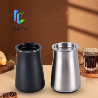 Gofidin cà phê bột sàng, thép không gỉ lưới mịn cốc lọc bột cà phê, dụng cụ xay barista 3 trong 1 có nắp cà phê sifter cafe