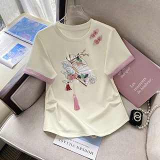  Begonia Boutique Nữ Phong Cách Trung Hoa Mới Phong Cách Trung Hoa Nữ Áo Thun Nữ Tay Ngắn Mùa Hè Bán Chạy Cao Cấp Năm nay Độc Đáo Đẹp Độc Đáo Áo Sơ Mi Nhỏ Top 