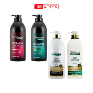 Cặp dầu gội xả Spa Pharma Keratin 1000ml/chai Giải pháp cho mái tóc suôn mượt chắc khỏe