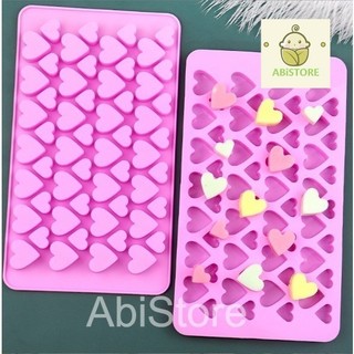 Khuôn silicon hình trái tim lớn nhỏ 56 viên làm kẹo dẻo ,socola