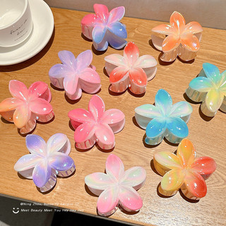 Kẹp tóc Plumeria thời trang Hàn Quốc Kẹp tóc đầy màu sắc Phụ nữ Phụ kiện tóc