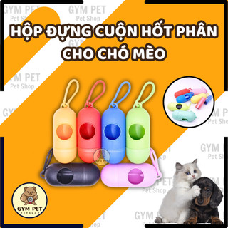 Móc khóa đựng túi hốt phân chó mèo kèm 1 cuộn bao rác mini - Túi đựng bao rác hốt phân chó mèo