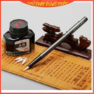Bút lông thư pháp ngòi mềm bơm mực Hero