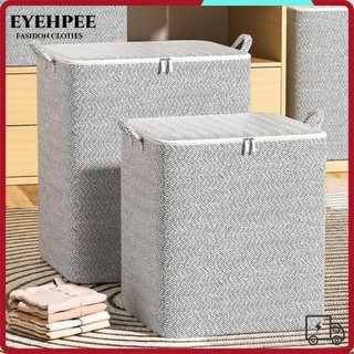  Túi đựng quần áo EYEHPEE có tay cầm Giỏ đựng chăn bông chống bụi có thể gập lại có nắp đậy Dây kéo Tủ quần áo dung tích lớn Xô đựng đồ phân loại tủ quần áo dành cho du lịch 