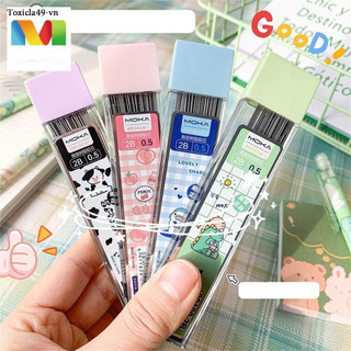 Hộp ngòi bút chì bấm MMULCK 0.5/ 0.7mm xóa được tiện lợi dành cho học sinh