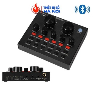 Sound card v8 hát livestream - karaoke - thu âm - bán hàng online model 2022 -dc2164