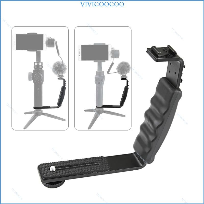 Vivi Camera Gimbal Ổn Định Tay Cầm Gắn Tay Cầm Nối Dài L-Bracket Có Giày Lạnh 1 4 Adapter Cho Di Độn