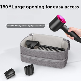 Máy Sấy Tóc Hai Lớp Di Động Chống Thấm Nước Máy Uốn Tóc Túi Dung Tích Lớn Cho Dyson Airwrap Organizer Case