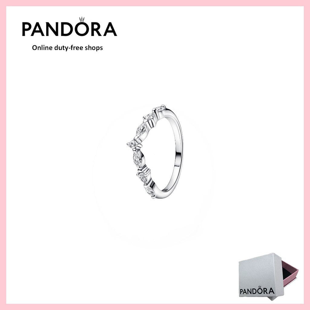 [Miễn thuế] Nhẫn trang sức bạc PANDORA 100% AuthenticS925 [192390C01] Nhẫn xoay chiều mơ ước vô thời