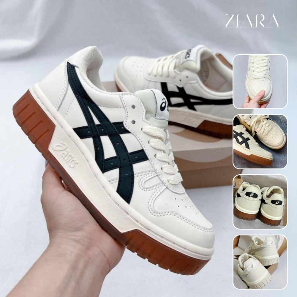 Giày Asics Court, ZIARA, Giày Thể Thao Nam Nữ Asics Cổ Thấp, Đế Tăng Chiều Cao Thời Trang Full Box