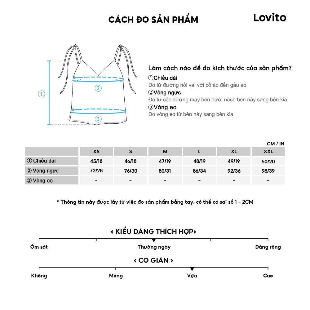 Lovito Áo bình vải có họa tiết rách trơn thông thường dành cho nữ L125AD284 | BigBuy360 - bigbuy360.vn