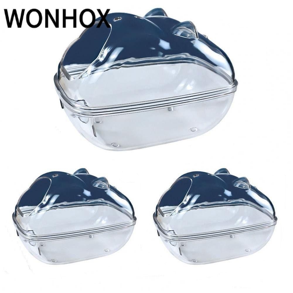 WONHOX  Hamster Phòng Tắm, Lồng Chuột Lang Hamster Lồng Vệ Sinh, Phòng Acrylic Nhựa Trong Suốt Hamst
