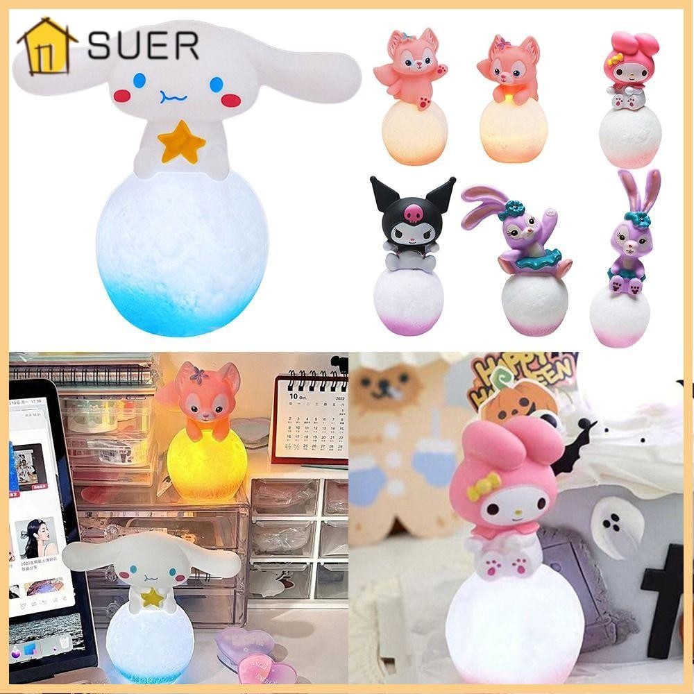 Đồ chơi phát sáng SUENIN, Đèn ngủ LED Star Dailu Lingna Beier, Phim hoạt hình Cinnamoroll Melody Kuromi Đèn ngủ trẻ em