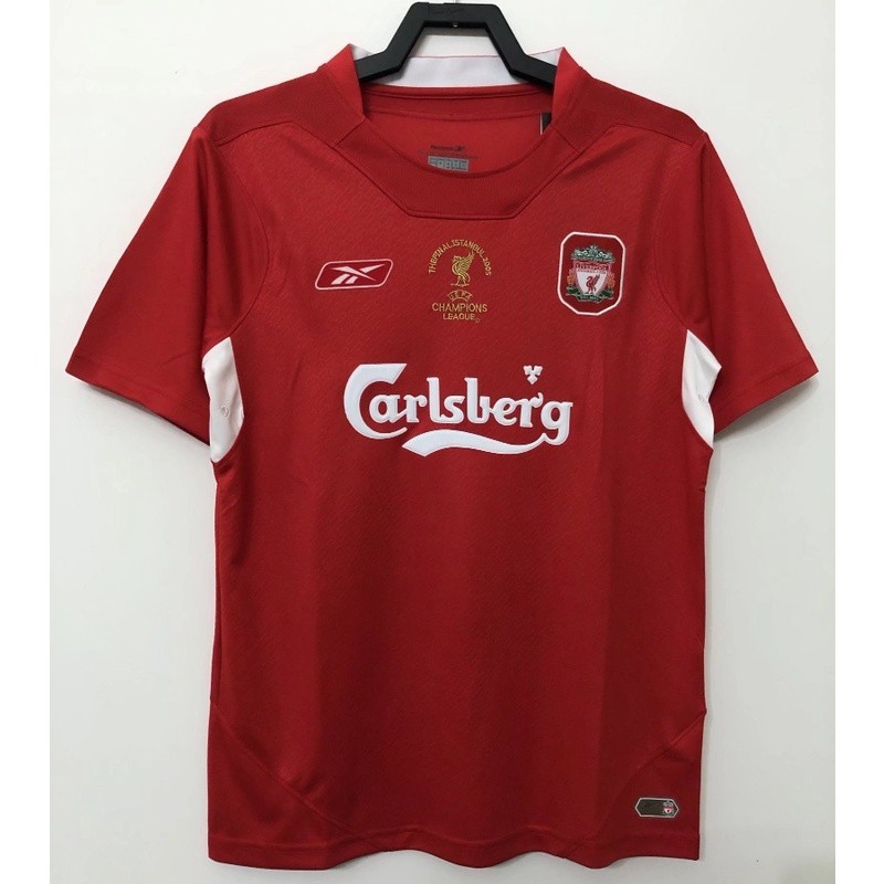 Áo bóng đá Liverpool retro tay ngắn, phiên bản Gerrard, size S đến XXL