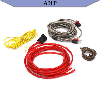 Bộ khuếch đại cáp siêu trầm ô tô AHP Bộ dây siêu trầm âm thanh 10GA Cáp nguồn phụ Dây Amp Âm thanh