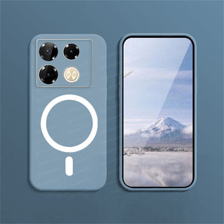 Infinix Note 40 Pro 4G X6850 40 Pro 5G X6851 40 Pro + X6851B Vỏ Điện Thoại Từ Tính Vòng Tròn Sạc Không Dây Vỏ TPU Mềm Thời Trang Macaron Cover