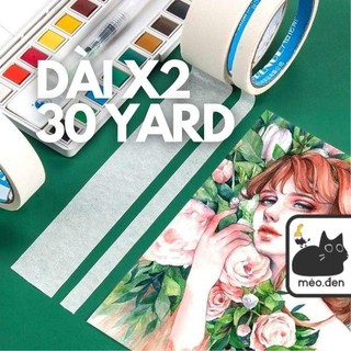 [SIÊU DÀI] Băng Keo Giấy Chặn Màu, Cố Định Bản Vẽ - Hakuart